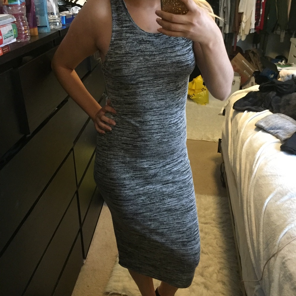 Grey marbled Maxi dress